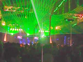 ERE 2008 : DJs et lasers à volonté.